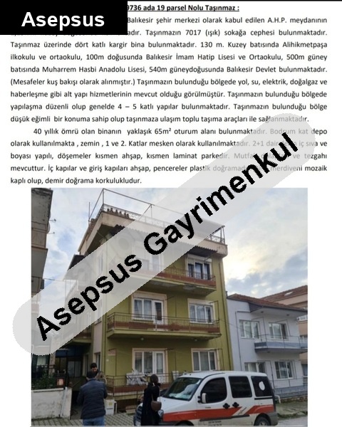 müstakil 4 katlı bina