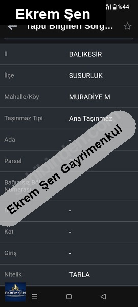 muradi̇ye satilik tarla