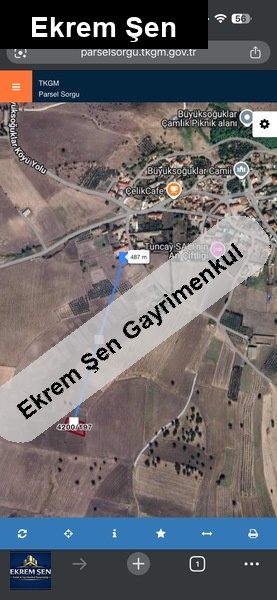 gönen büyüksoğuklarda 1.909 m2 tarla