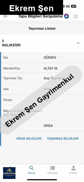 satilik i̇marli arsa
