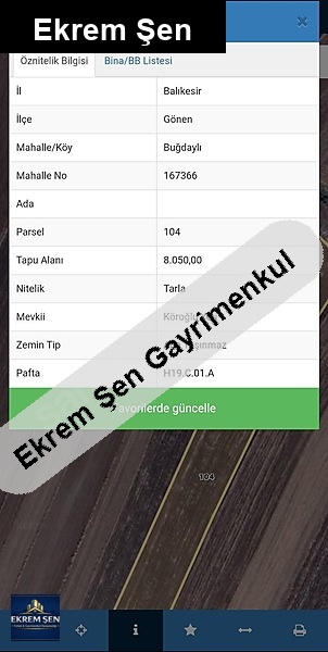 gönen buğdayli- yatirimlik 2 arazi̇...