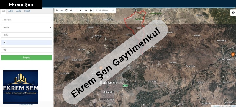 balikesi̇r karesi̇ i̇bi̇rler'de satilik tarla 2.061,89