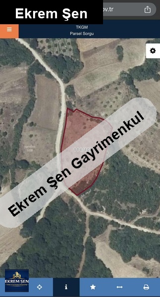 kozören de yola sifir 4679 m2 tarla