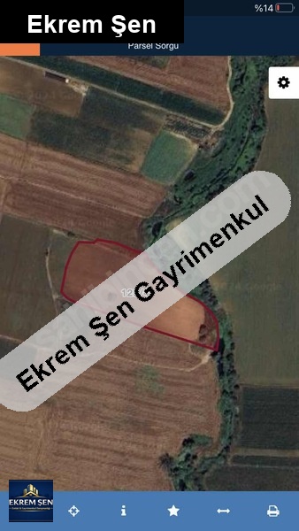 ömerlide 11.500 m2 sulamaya uygun tarla