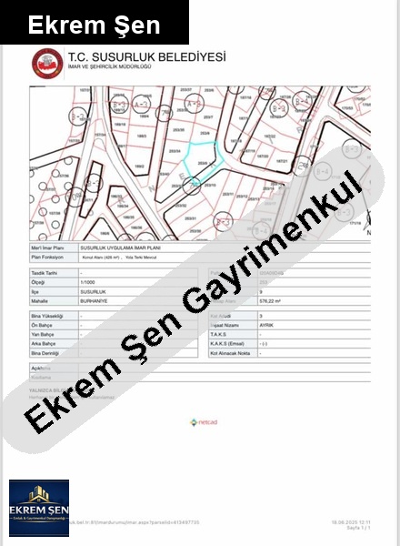 sahi̇bi̇nden satilik 3 yola cephe arsa