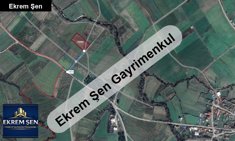 gönen tütüncüde kadastro yola cepheli tarla