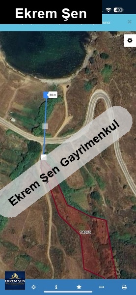 özel koya ve asvalta cepheli arsa