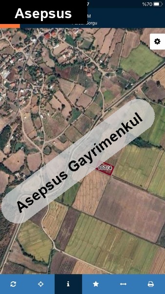 gönen muratlarda 2898 m² yola cephe hobi bahçelik tarla