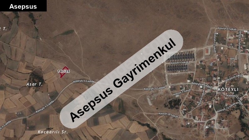 satılık arsa, yola cepheli, sehir merkezine 11 km