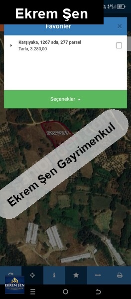 erdek karşıyaka'da satılık 3.280 m² zeytinlik firsat tarla