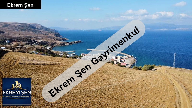 3,200m² satılık deniz manzaralı arsa, önü kapanmaz, yola cepheli