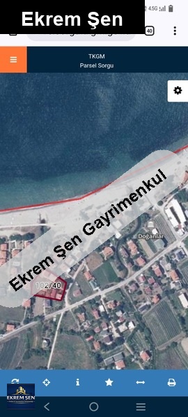 denize 50 mt 877 mt arsa içinde ev