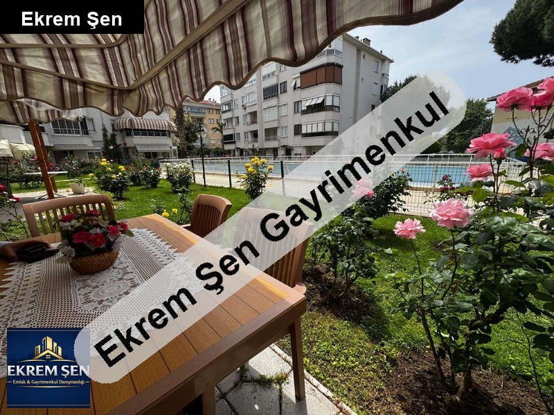 erdek merkez havuzlu site bahçe kati 2+1 ki̇ralik daire sezonluk