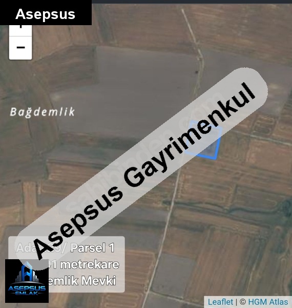 Asepsus Emlak'tan  bayramiç mh. 'sinde satılık arsa