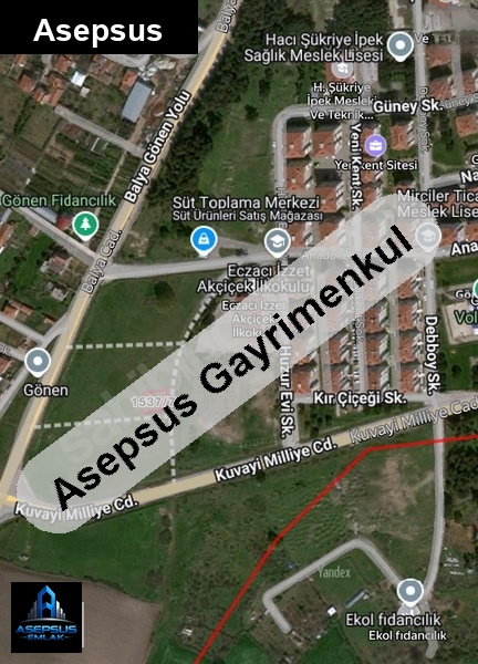 Asepsus Emlak'tan  tırnova mh. 'sinde satılık arsa