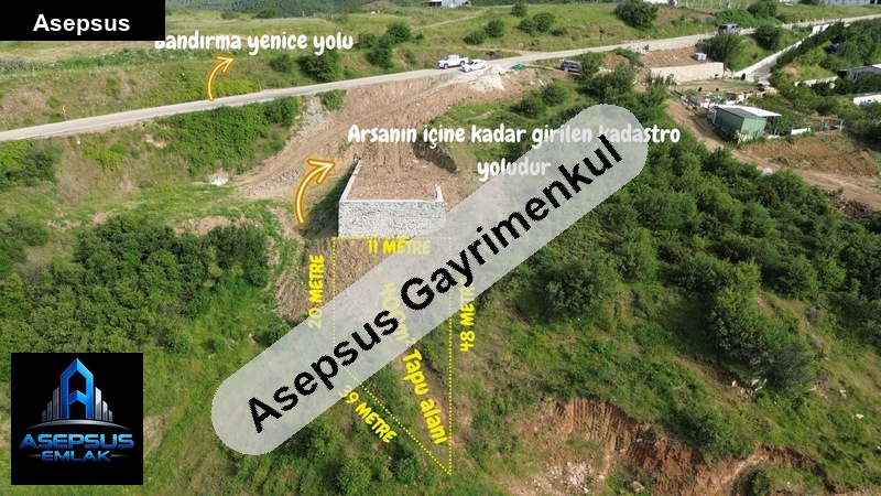 Asepsus Emlak'tan  yenice mh. 'sinde satılık arsa