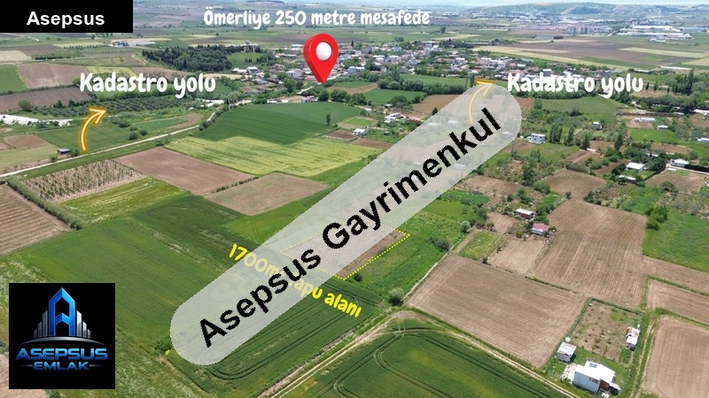 Asepsus Emlak'tan  ömerli mh. 'sinde satılık arsa