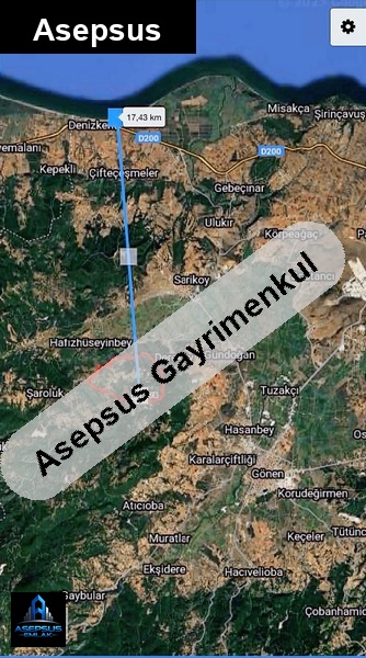 Asepsus Emlak'tan  çığmış mh. 'sinde satılık arsa