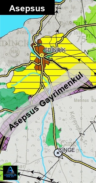 Asepsus Emlak'tan  edincik mh. 'sinde satılık arsa