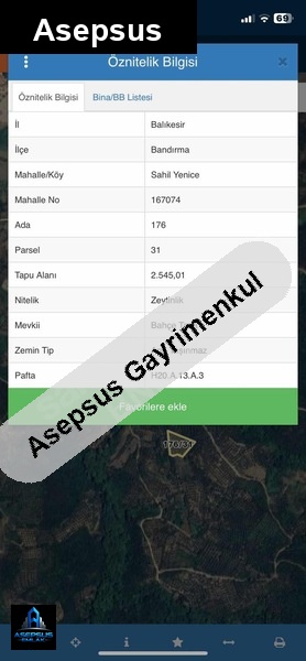 Asepsus Emlak'tan  yenice mh. 'sinde satılık arsa