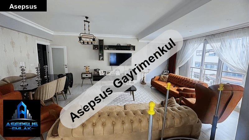 Asepsus Emlak'tan 5+1 600 evler mah. 'sinde satılık daire