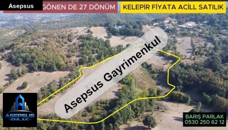 Asepsus Emlak'tan  kaplanoba mh. 'sinde satılık arsa