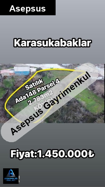 Asepsus Emlak'tan  karasukabaklar mh. 'sinde satılık arsa