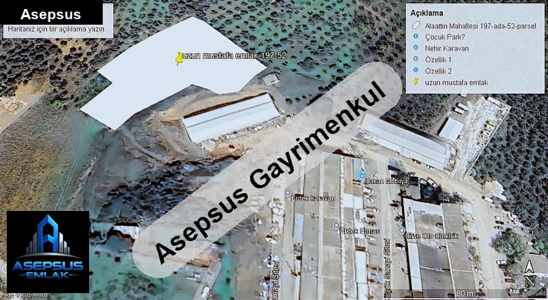 Asepsus Emlak'tan  alaettin mah. 'sinde satılık arsa