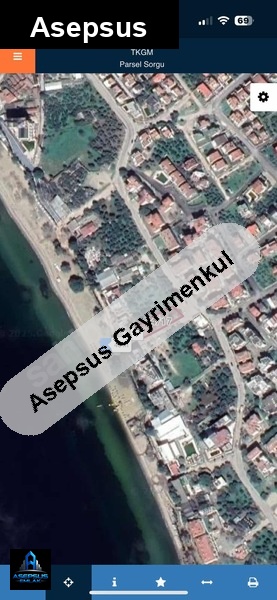 Asepsus Emlak'tan  sahil mah. 'sinde satılık arsa