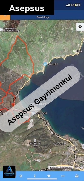 Asepsus Emlak'tan  hamamlı mh. 'sinde satılık arsa