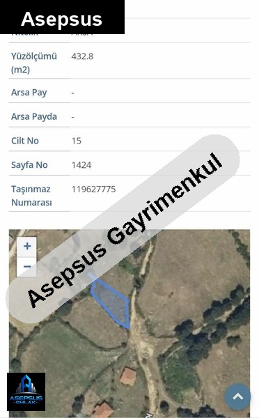 Asepsus Emlak'tan  göloba mh. 'sinde satılık arsa