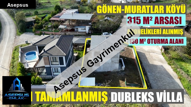 Asepsus Emlak'tan 3+1 muratlar mh. 'sinde satılık müstakil ev