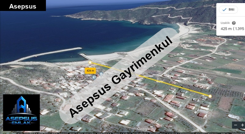 Asepsus Emlak'tan  turan mh. 'sinde satılık arsa