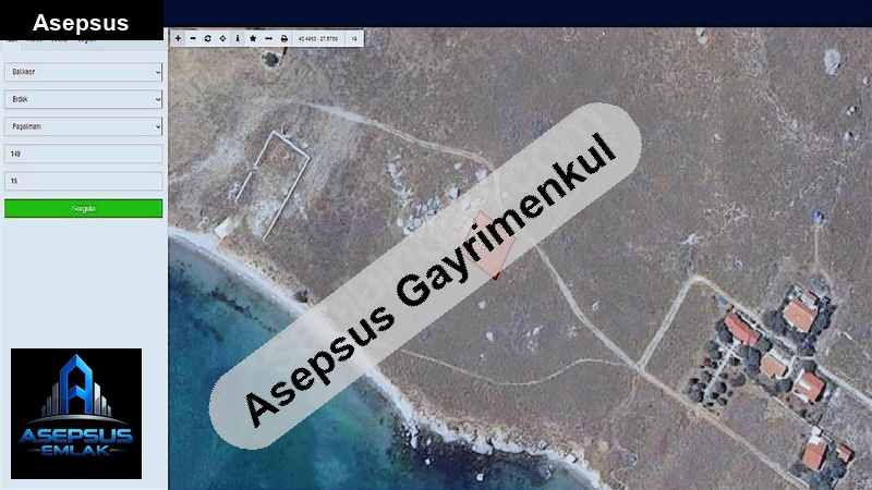 Asepsus Emlak'tan  paşalimanı mh. 'sinde satılık arsa