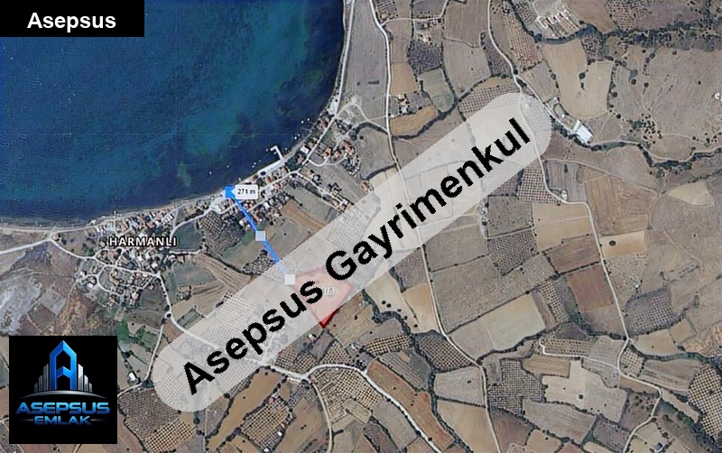 Asepsus Emlak'tan  harmanlı mh. 'sinde satılık arsa