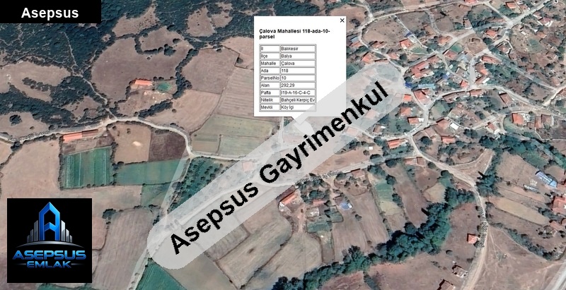Asepsus Emlak'tan  çalova mh. 'sinde satılık arsa