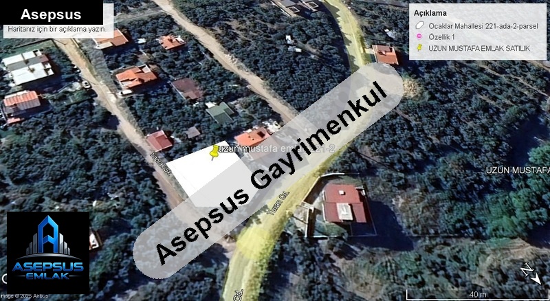 Asepsus Emlak'tan  ocaklar mh. 'sinde satılık arsa