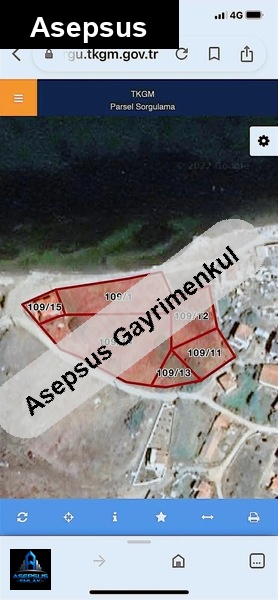 Asepsus Emlak'tan  harmanlı mh. 'sinde satılık arsa