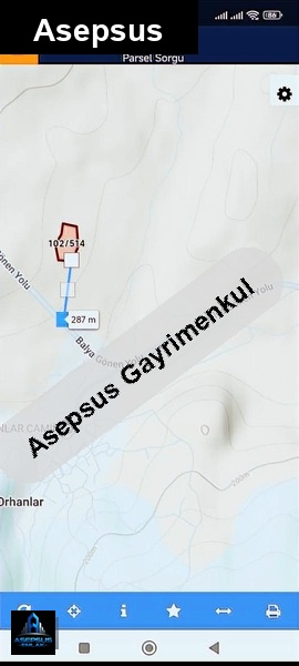 Asepsus Emlak'tan  orhanlar mh. 'sinde satılık arsa