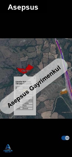 Asepsus Emlak'tan  çakallar mh. 'sinde satılık arsa