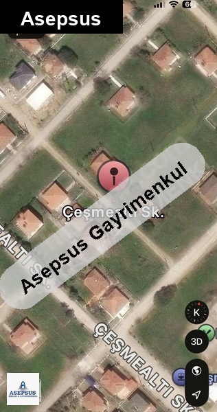 Asepsus Emlak'tan 3+1 çeşmealtı köyü 'sinde satılık arsa