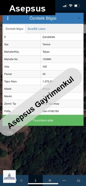 Asepsus Emlak'tan 3+1 taban köyü 'sinde satılık arsa