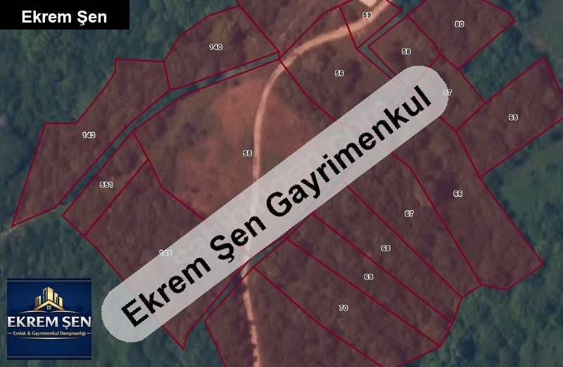 2300 m2 deniz manzaralı tarla