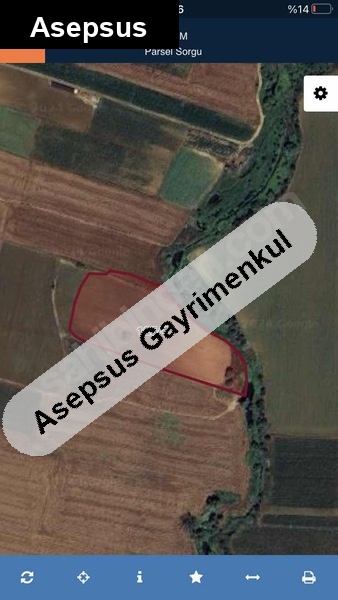 ömerlide 11.500 m2 sulamaya uygun tarla