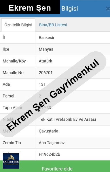 balıkesir manyas toki yanında altyapısı olan 2,5 kat i̇marlı arsa