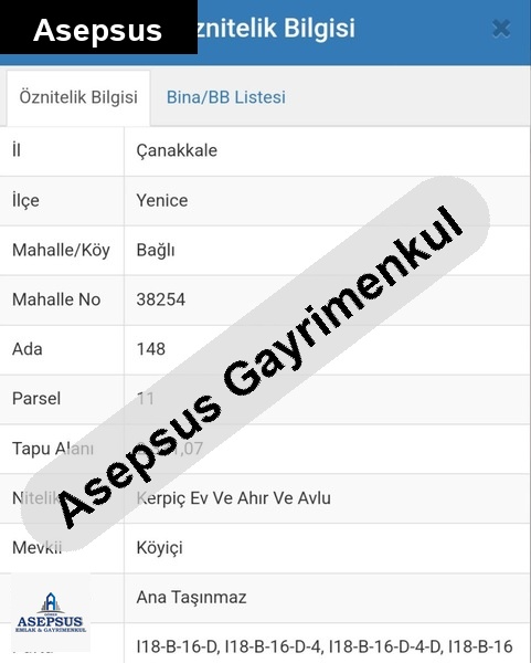 Asepsus Emlak'tan 3+1 bağlı köyü 'sinde satılık arsa