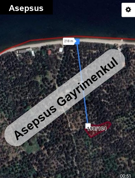 bandırma/edincik'tedenize 200mt.mesafede1238m2 satılık zeytinlik