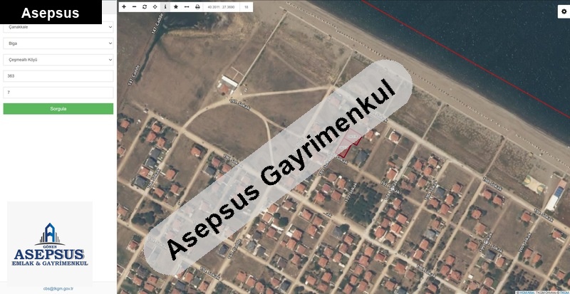 Asepsus Emlak'tan 3+1 çeşmealtı köyü 'sinde satılık arsa