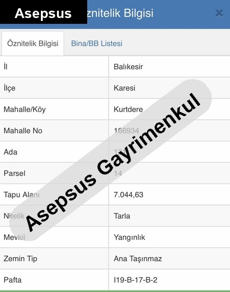 Yatırımlık Arazi – Araç Takasına Uygun