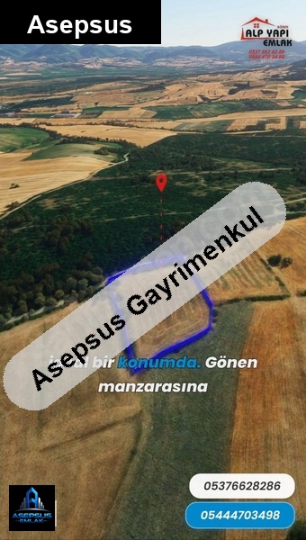 Asepsus Emlak'tan  yeniakçapınar mh. 'sinde satılık arsa